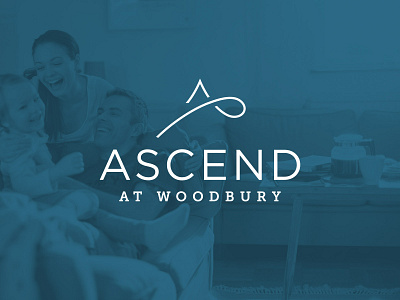 Ascend at Woodbury apartment ascend branding housing identity identity design living logo logo design monogram mountain movement peak swish woodbury