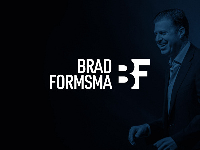 Brad Formsma bf branding identity identity design logo logo design monogram negative space personal brand speaker