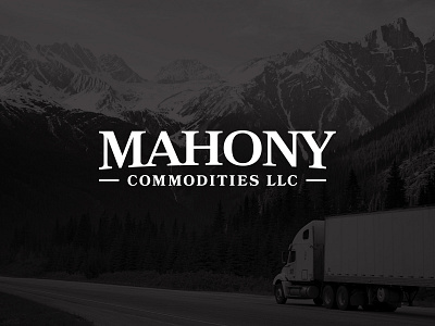 Mahony Commodities branding commodities identity identity design logo logo design mahony shipping transportation trucking wordmark