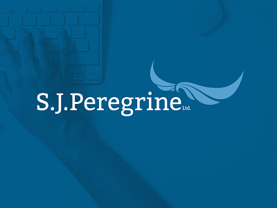 S.J. Peregrine bird branding consulting falcon identity identity design logo logo design peregrine wings