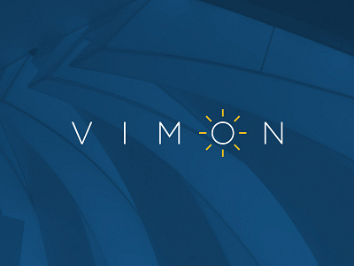 Vimon branding custom lighting identity identity design led light lighting logo logo design sun vimon wordmark