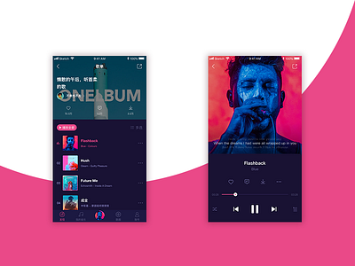 music APP app music ui ux 设计