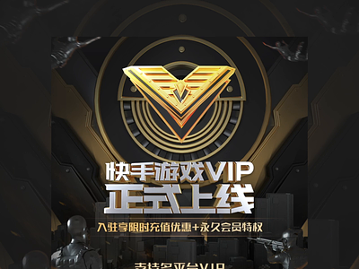 Game VIP page design character design game golden icon logo senior shooting ui vip 插图 黑色