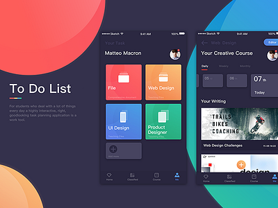 List file page product sketch ui web