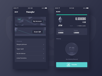Brave wallet Empty state and Creating Account Pages account back blockchain button currency empty state scan qr transfer ui 卷筒纸 块 插图 数 设计 黑色