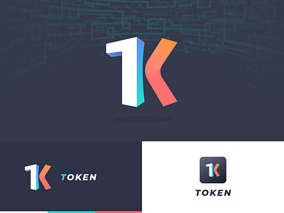 Start icon for new project in block chain blockchain k logo logo startup icon t logo token branding ui 黑色