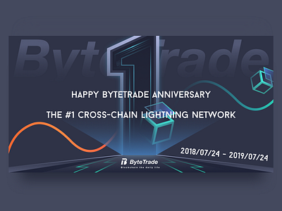 Bytetrade Anniversary Promotion Poster