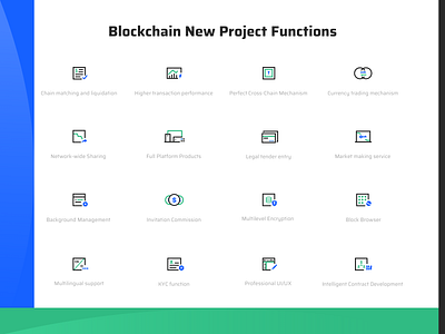 Block Chain Web Page Function Icon