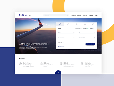 Indigo Web page redesign ui ui design ui ux design