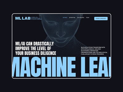 ML LAB Website ai artificialintelligence data interface machinelearning ml mlai ui website