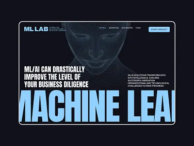 ML LAB Website ai artificialintelligence data interface machinelearning ml mlai ui website