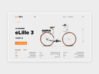 Bikes Shop / Product Page