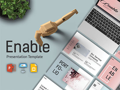 Enable Presentation Template business chart mobile devices design drag drop drag n drop free placeholder free template mock up infographic key keynote minimal minimalistic mockup multipurpose picture authentic power point pptx presentation retina professional template powerpoint vector