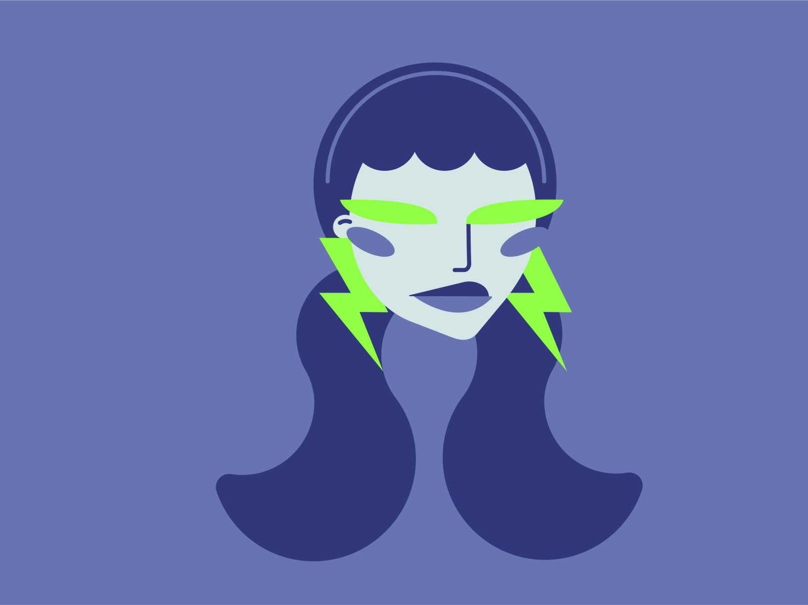 blue lady by Benedetta Cuocci on Dribbble