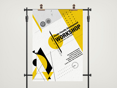 Poster design - Architects workshop abstract graphic design illustration poster