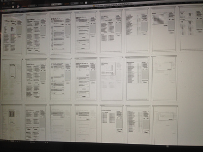 Wireframe - ongoing illustrator wireframe