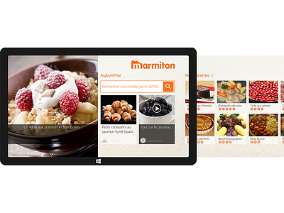 Marmiton V2 - Windows Surface 8.1 aufeminin food illustrator marmiton recipes sketchapp w8 windows8