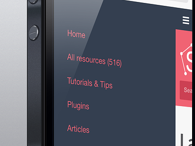 New menu for mobile - Sketch App Sources menu responsive sidebar sketch