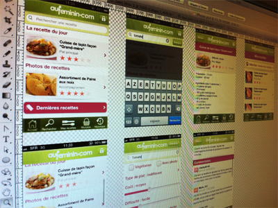 UI iPhone App - Aufeminin.com Cuisine