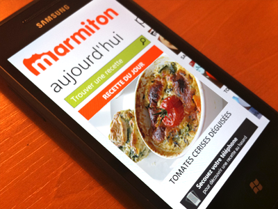 Marmiton - Windows Phone 7 marmiton recipes ui windows phone 7
