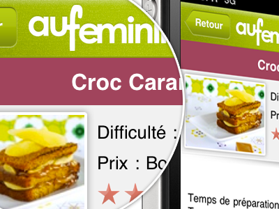 aufeminin cuisine - Recipe fireworks ios iphone retina