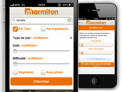 Marmiton - Form aufeminin fireworks food iphone marmiton recipes retina display