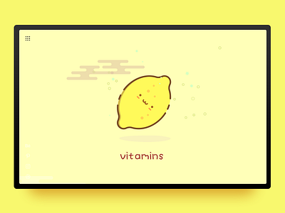 Lemon 柠檬 friend fruit happy identity illustration invite mbe smile smiling face vitamins yellow