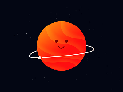 Planet 03 fantastic gradient identity illustration mbe meteor planet space sun vector