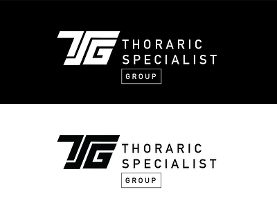 Thoraric Specialist Group Logo flat graphicdesign lockup logo minimal monogram symbol