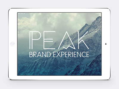 Peak app ipad logo mountain peak snow tool type