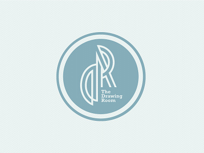 The Drawing Room art deco brand branding design logo mark restaurant retro simple vintage