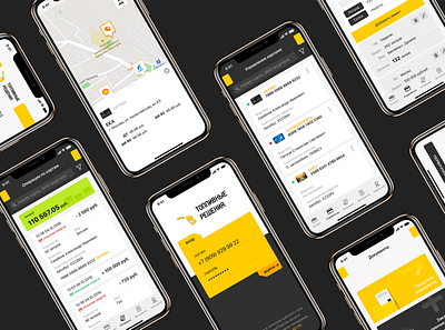 fleet cards app application cards design fleet ios list managment mobile smarthome uxui