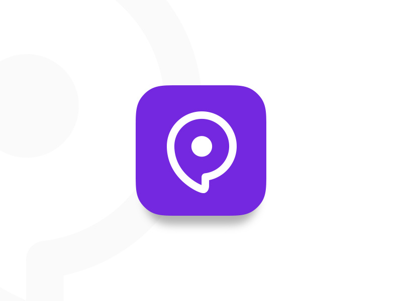 Daily UI #005 - App Icon pin purple location dailyui icon app