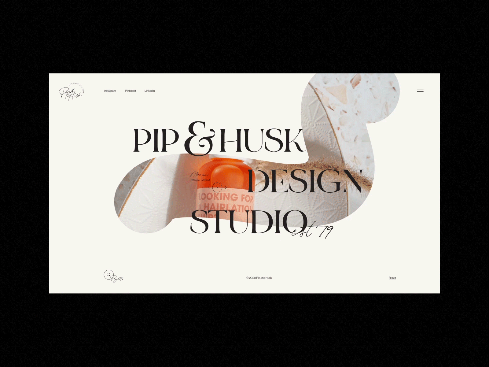 Pip&Husk Exploration Styletiles branding exploration figma layout layout exploration typography ui ux uxui web