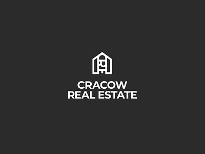 Cracow Real Estate Logo black blackandwhite bold cracow illustrator krakow logo realestate realestate logo vector white