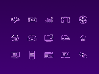 Simple set of icons