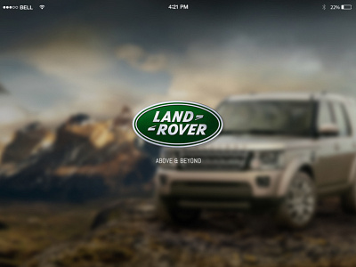Land Rover app branding design graphic design illustration logo typography ui ux vector
