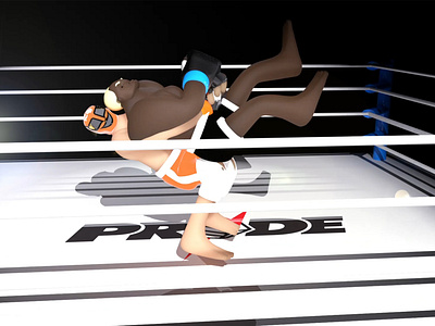 Sakuraba 3d animation c4d cinema 4d japan mma motion motion graphic pride randleman redshift sakuraba suplex ufc wrestler wrestling