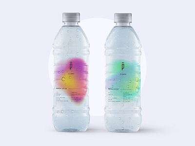 Artesian mineral water label product design