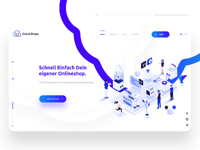 CloudShops - Web design