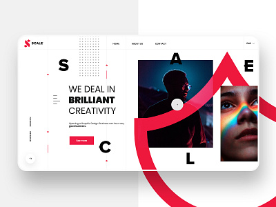 Scale Website app branding color creative design inspiration flat minimal ui ux web webdesig