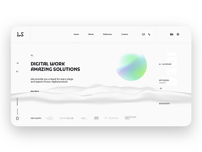 Digital agency web design app branding creative design design inspiration flat minimal typography ui ux web web design