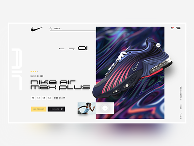 Nike Landing Page concept app branding creative design design inspiration landing minimal nike nike air nike running ui ux web webdesign