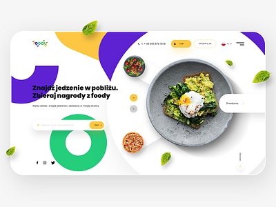 Foody Delivery Web App design