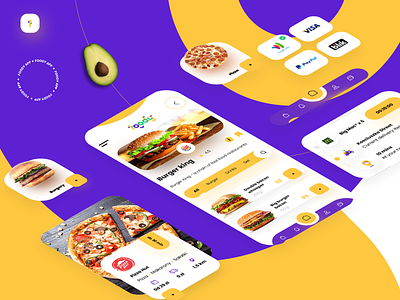 Foody Delivery App & Brand Design Ui/Ux app branding creative delivery design design inspiration food food app graphic mobile mobile app mobile app design mobile design ui ux web