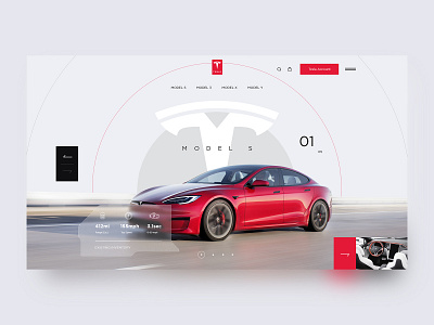 Tesla Web Design Concept Ui /Ux car color creative design design inspiration graphic typography ui ux web web design website