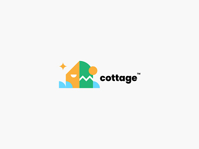 Logo Design Concept cottage ™ 🌲🌅 branding creative design design inspiration geometric graphic icon illustration logo logo design mark vector