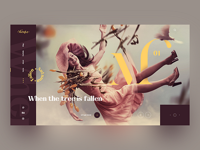 Ui concept Shot _ #3 Autumn fallen branding creative design design inspiration graphic landing page ui uiux ux web web design website