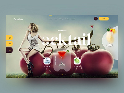 Ui concept Shot _ #5 Cocktail Time 🍹