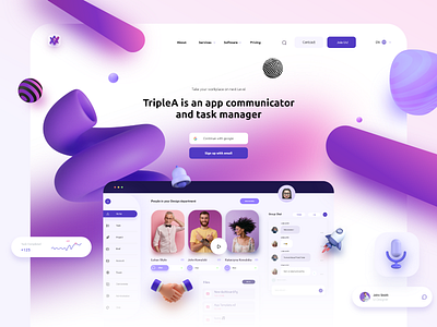 Task App Manager Landing Page concept Ui shot 🔮 app branding creative design design inspiration interface landing page manager task ui ui design uiux ux web web design website